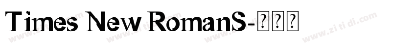 Times New RomanS字体转换